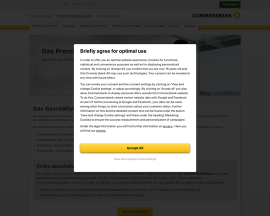 Commerzbank PremiumGeschäftskonto Logo